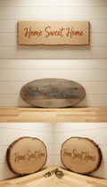 Handwritten Script Home Sweet Home Sign