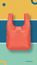 Coral Pop Foldable Shopping Bag